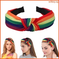 WIT Pride Rainbow  Headband Cute Hair Accessories for Parties and Celebrations