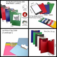File Folder A4/F4 Size Clipboard Document Organizer Storage Horizontal and Vertical Waterproof Paper