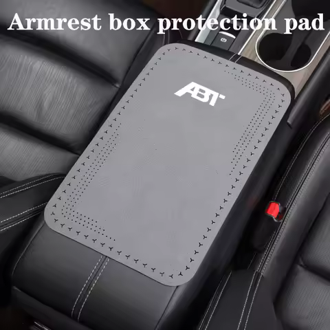 Car central armrest box protection pad non-slip for ABT Audi RS3 RS4 RS5 RS6 RS7 S4 S5 S6 SQ7 TT VW 