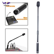Simhoa Gooseneck Mic Dynamic DJ Mic Easy to Adjust Professional Low Noise XLR Mic Dynamic Microphone