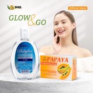 GLOW & GO - Paket Glowing RDL Sabun Papaya x Facial Cleanser Plain Wajah Memutihkan Wajah Dengan Whi