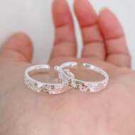 Broken Ice Ring Broken Ice S999 Sterling Silver i High Romantic R碎冰冰戒指碎碎冰S999纯银i高浪漫级对戒七夕男女友可刻字8.10