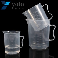 YOLO Measuring Cup Chemistry School Supplies 250/500/1000/ml Transparent Reusable Plastic Measuring Cylinder