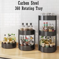 Kitchen 360 Rotating Tray Rack Lazy Susan Turntable For Kitchen Storage and Desk Storage Z1FZ