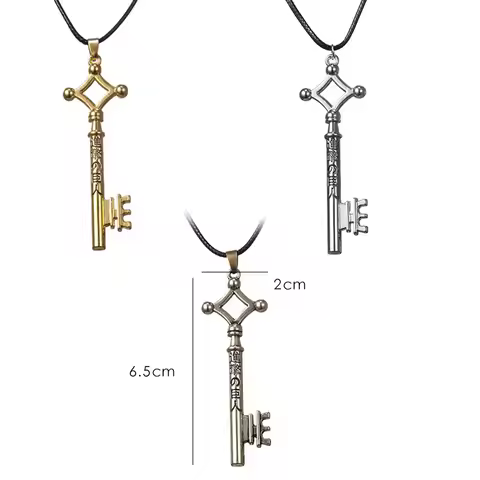Hot Sale Attack On Titan Necklace Eren Key Shingeki No Kyojin Pendant Fashion Vintage Retro Anime Je