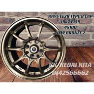 NEW RIM RAYS CE28 TYPE B CAP 15 INCHI