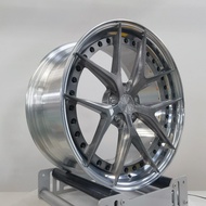 2Pieces Multi Spoke 5x114.3 5x120 5x110 Brushed Sport Forged Wheels Rims for Mercedes for Porsche fo