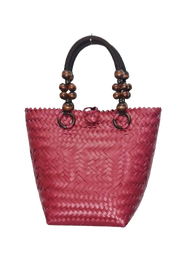 Bag Anyaman Sarawak / Tote Bag Women / Bag Bakul Anyaman Penan PVC Handmade with Unique Handle