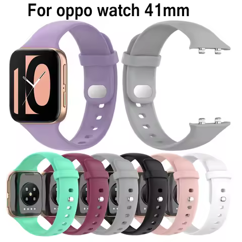 Silicone Watch Strap For Oppo Watch 41mm Watchband Colorful Wristband Sport Band new Bracelet For Op
