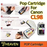 Vision Pop Cartridges for Canon CL98 for Printer Canon PIXMA E500, E510, E600, E610