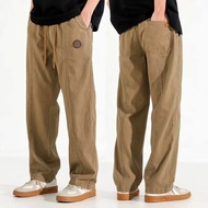 Straight Cut Khaki Kargo Cargo Kerja Casual Slack Pants Plus Size 【M-5XL】Cotton Loose Men Trousers S