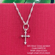 Silver 925 Cross pendant 925 silver necklace /Necklace