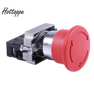 22mm NC Red Mushroom Emergency Stop Push Button Switch 600V 10A ZB2-BE102C XB2-BS542X1