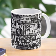 Band Name Collage Ceramic Mug