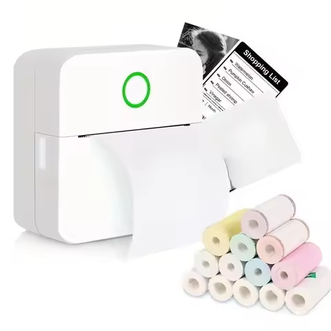 High Quality Portable Mini Error Printer Small Bluetooth Connected Smart Tag Machine Wired Charging 