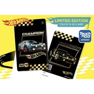 TNG NFC Card (Hot Wheels Limited Edition) - Blue Car Gold Checker