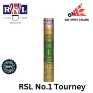 (Ready Stock) RSL Shuttlecock No.1 Tourney (Speed 77) ( 1Tube = 12pcs ) / RSL Bulu Tangkis Badminton