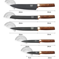 6pcs Kitchen Knife Set Stainless Steel Chef Knife Slice Knife Kitchen