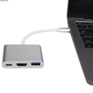 CHERRY3WK 3 in 1 Type-C Hub, 4K Output TypeC to HD Compatible USB PD TypeC Docking Station, Plug and