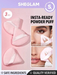 พร้อมส่ง SHEGLAM Insta-Ready Powder Puff พัฟแต่งหน้า พัฟเซ็ตแป้ง เซ็ต3ชิ้น