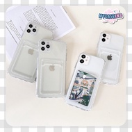 CLEAR CARD CASE oppo c20 2021 c35 narz0 50a Prime 8i 6 a16 a55 5g a15 a15s a3s reealme C12 C25 c21 5