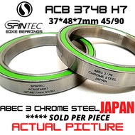 SPINTEC ACB3748H7 45/90 JAPAN Chrome Steel Rubber Sealed Bearings for Bike Headset Giant Trek Headse