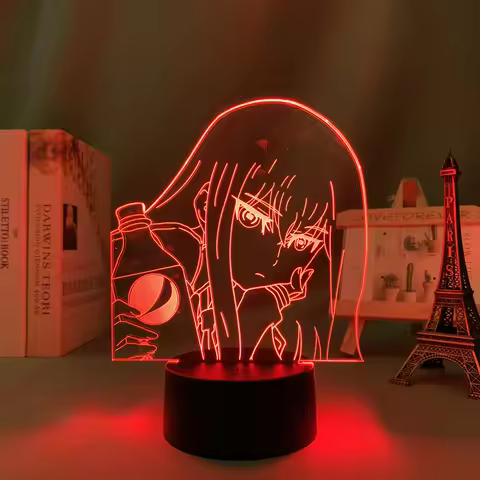 Anime Led Light Steins Gate Makise Kurisu for Bedroom Decor Nightlight Child Brithday Gift Manga Roo