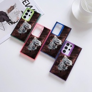 Handsome Ao Guang Magnetic Case for Samsung S25 S24 S23 S22 S21 S20 FE Plus Ultra 5G Soft Silver Pla