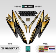 Striping HONDA CBR 150 r MOTIF 5 STICKER CBR 150R ABS FACELIFT K45G/K45N STICKERS CBR 150 r 2018 201