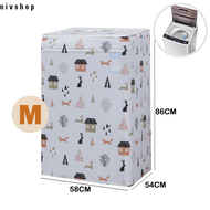 Sarung Mesin Basuh Premium Waterproof PVC Cover for 6KG to 13KG Front Loading Washing Machine Durabl