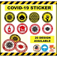 COVID-19 Sticker. Covid19 logo.Car Sticker. Waterproof, Glossy sticker. Outdoor Sticker