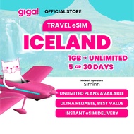 giga! Iceland Travel eSIM 1GB - Unlimited | 5 - 30 Days