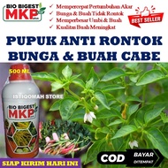 100% AMPUH BIO BIGEST 500ML Pupuk Anti Rontok Bunga dan Buah Cabe Obat Semprot Pupuk MKP Cair Plus Pupuk Pelebat Buah Cabe dan Anti Rontok Bunga dan Buah Cabe Cabai Rawit Cabe Merah Cabe Kriting Terbaik Paling Manjur dan Bagus