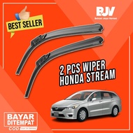 2pcs Frameless Car Wipers - Honda Stream 2006-2014 - 2nd Generation Stream