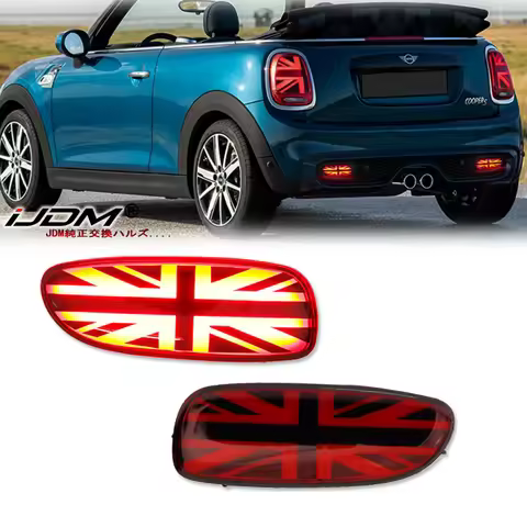 2Pc Led Car Rear Fog Running Lights Rear Bumper Reflector Warning Lamps For Mini Cooper JCW R56 R57 