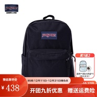 JANSPORTS双肩包女男26L隔层背包学生防泼水书包4QUE JANSPORT书包 008 黑色-侧袋+隔层