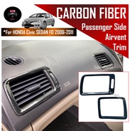 🔥SG SELLER🔥 Honda CIVIC FD 8th Gen 2006-2011 Car Air Con Vent Trim Aircon Carbon Fiber PVC Cover