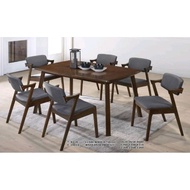 TAXES DINING SET 6 SEATER #FULL SOLID WOOD TABLE#MEJA MAKAN 6 SEATER