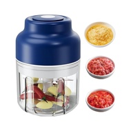 Electric Garlic Chopper 320ml 6 Blade USB Rechargeable Mini Food Chopper for Onion Ginger Garlic
