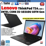 Lenovo ThinkPad T14 (Gen 1) INTEL CORE i5-10TH GEN ) INTEL CORE i7-10TH GEN 16GB DDR4, 512GB NVMe SS