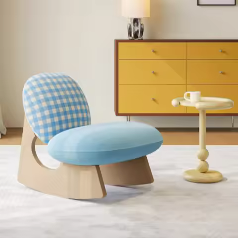 Relaxing Floor Chair Reading Makeup Office Wooden Chair Comfy Modern Chaise Coiffeuse Maquillage Ita