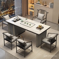 Household Rock Combination Modern Burning Luxury Tea Office Balcony Light Coffee Table Integrated Sm