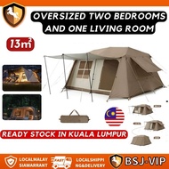 Spot goods5-10 people large outdoor family tent fully automatic glamping tent waterproof rainproof t