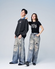 Niyom Jeans collection INDIGO : รุ่น LT-B201 กางเกงยีนส์ ทรงกระบอกใหญ่