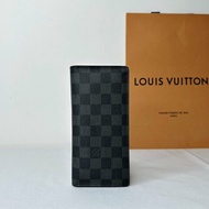 LV Brazza黑灰棋盤格長夾