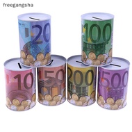 [FREG] 1pc Euro Dollar Money Box Safe Cylinder Piggy Bank Banks For Coins Deposit Boxes
 FDH