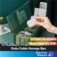 BEST4U Desktop Phone Cable Storage Box | Wire storage box | Cable Organizer | Cable Management box |