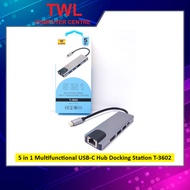 5 in 1 Multifunctional USB-C Hub Docking Station T-3602(1Y Warranty)