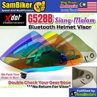 XDOT G528 B-Series Helmet Visor Tinted Rainbow Revo G528B / G528C Open Face Helmet Visor Ready Stock