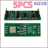 GIEVB WG18A02 5ชิ้น DC 5V 12V RS485 UART โมดูลเครื่องชั่งอิเล็กทรอนิกส์แบบมีเซนเซอร์น้ำหนักแรงดัน HX